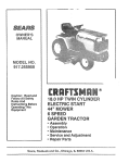 Craftsman 917.255950 Owner`s manual