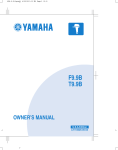 Yamaha T9.9B Owner`s manual