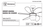 Westinghouse ETL-ES-Turbo Swirl CFL-WH10 Owner`s manual