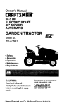 Craftsman EZ3 917.273021 Owner`s manual