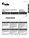 RedMax PSZ2460S Operator`s manual