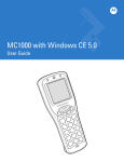 Motorola MC1000 User guide
