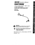 Craftsman 358.798520 Operator`s manual