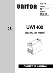 Miller Electric UNITOR UWI 400 Specifications