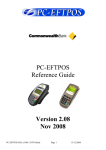 PC-EFTPOS Reference Guide Version 2.08 Nov 2008