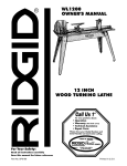 RIDGID WL1200 Owner`s manual