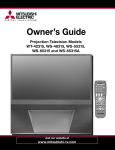 Mitsubishi WT-42315 Operating instructions