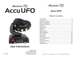 American DJ Uni Pack Specifications
