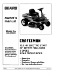 Craftsman 536.270211 Owner`s manual