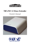 Universal Remote TRF-ZW1 Owner`s manual
