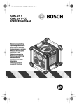 Bosch GML 20 Professional Operating instructions