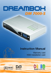 DREAM MULTIMEDIA DREAMBOX 7000-S Instruction manual