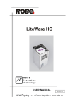 Robe LiteWare HO Specifications