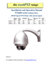 excelPTZ PTZ605 series Instruction manual