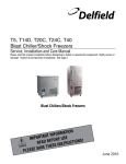 Delfield Blast Chillers/Shock Freezers Operating instructions