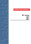 Yanmar BY series Specifications