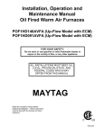 Maytag POF1HD140AVFA Operating instructions