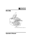 Ricoh FAX1700L Operator`s manual