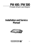 Rice Lake PW 500 Service manual