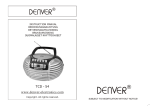 Denver TCD-31 Instruction manual