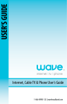 Wave Broadband User`s guide