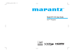 Marantz VP-11S1 User guide