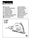 Makita 4114S Instruction manual