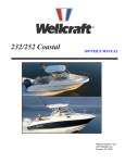 Welcraft 252 Coastal Owner`s manual