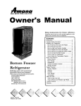 Amana 12642702 Owner`s manual