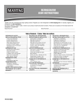 Maytag MFI2269DRM User guide