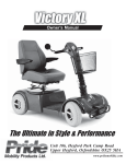 Pride Mobility Victory XL Owner`s manual