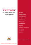 ViewSonic PJ759 - 63 Tft LCD Projector User guide