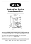 AGA Ludlow Wood Burning Operating instructions