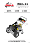 Shark BG-3025 Operating instructions