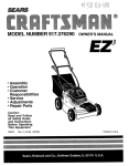 Craftsman EZ3 917.376290 Operator`s manual