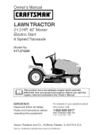 Craftsman 917.274030 Owner`s manual