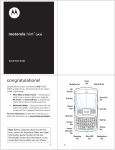 Motorola hint User`s guide