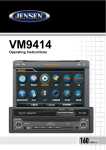 Audiovox VM9414 Operating instructions