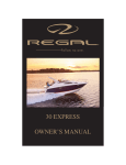 Regal 30 EXPRESS Owner`s manual