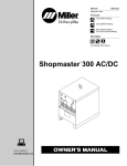 Miller Electric MOG-300AC Owner`s manual