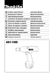 Makita 6911HD Instruction manual