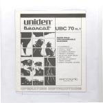 Uniden Bearcat UBC 70XLT Operating instructions
