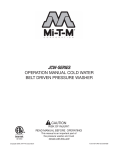 Mi-T-M JCW-SERIES Operating instructions