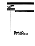 Samsung TXM2797HF Operating instructions