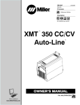 Miller Electric XMT 350 CC/CV Owner`s manual