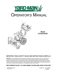 Yard-Man 31AH553G401 Operator`s manual