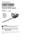 Craftsman 358.795791 Instruction manual