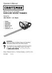 Craftsman 358.796340 Operator`s manual