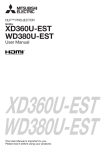 Mitsubishi WD380U-EST User manual