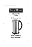 WHITE BROWN DA 936 User manual